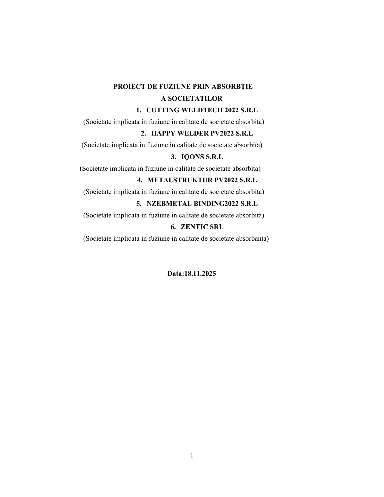 Proiect de fuziune – pagina 1