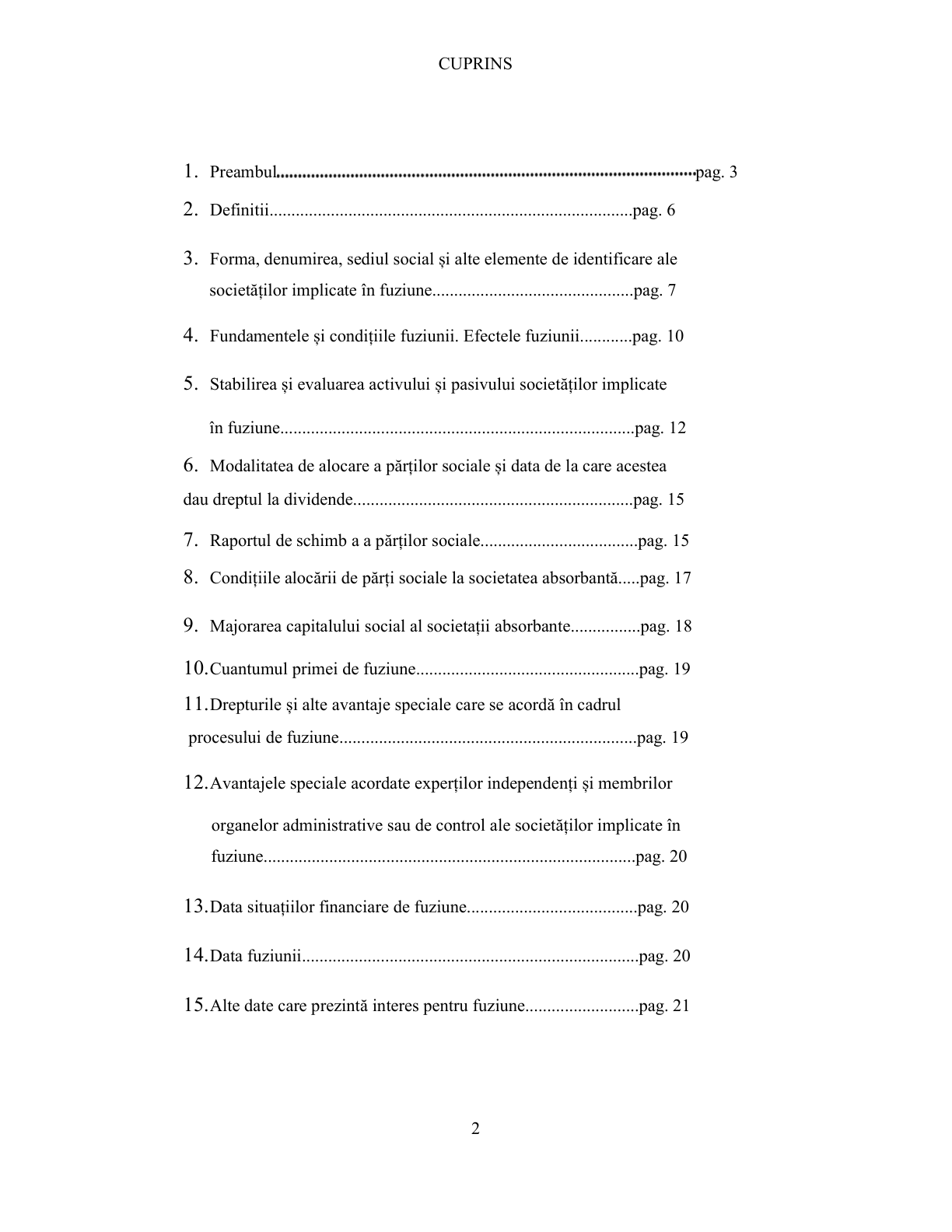 Proiect de fuziune – pagina 2