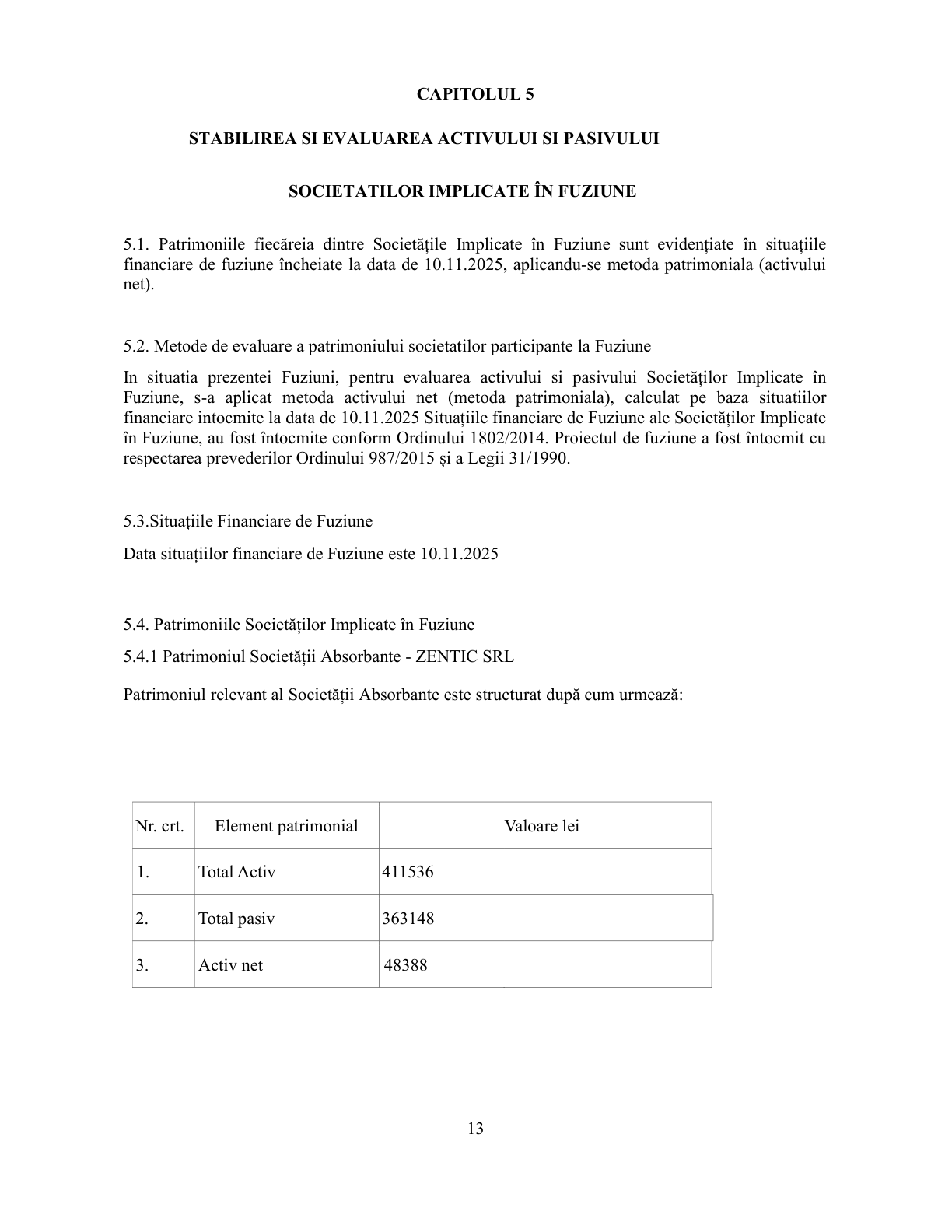 Proiect de fuziune – pagina 13